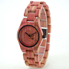 Load image into Gallery viewer, BEWELL Women Men Elegant Colorful Bamboo Wood Watch Waterproof Fashionable Quartz Wrist Watch (with Gift Box)
