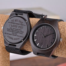 Load image into Gallery viewer, BOBO BIRD Engraving Men Watches Family Gifts for Son DAD MOM Men's Quartz Women Wristwatch logo for Boyfriend Engrave Logo D26