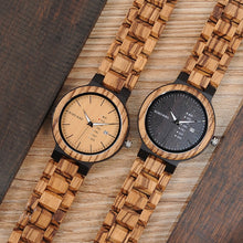 Load image into Gallery viewer, BOBO BIRD LO26-1-2 Men Wristwatches Quartz Movement Complete Calendar Watch Week Display Fashion Erkek Kol Saati
