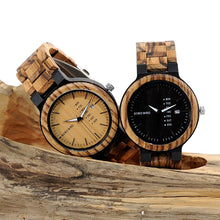 Load image into Gallery viewer, BOBO BIRD LO26-1-2 Men Wristwatches Quartz Movement Complete Calendar Watch Week Display Fashion Erkek Kol Saati