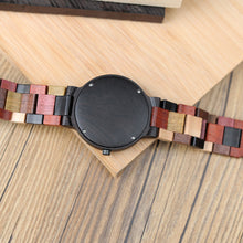 Load image into Gallery viewer, BOBO BIRD Men Watch Luxury Brand Wood Timepieces Week Date Display Quartz Watches Great Gifts relogio masculino Drop Shipping