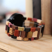 Load image into Gallery viewer, BOBO BIRD Men Watch Luxury Brand Wood Timepieces Week Date Display Quartz Watches Great Gifts relogio masculino Drop Shipping