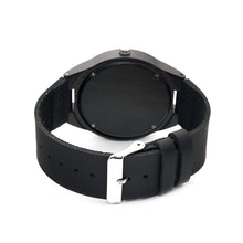 Load image into Gallery viewer, BOBO BIRD WD26 Mens Design Brand Luxury Black Wooden Watches Real Leather Quartz Watch for Men Natural Ebony Wood Drop Shipping