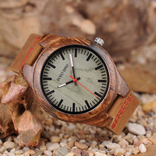 Load image into Gallery viewer, BOBO BIRD Wood Men Watch erkek kol saati Fashion Luxury Design Watches Women Wooden and Agate Inlay Case relogio masculino V-Q05