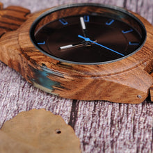 Load image into Gallery viewer, BOBO BIRD Wood Men Watch erkek kol saati Fashion Luxury Design Watches Women Wooden and Agate Inlay Case relogio masculino V-Q05