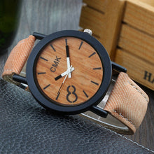 Load image into Gallery viewer, Fashion Luxury Imitation Wood Grain Watch Men Women Simple Casual Leather Clocks Mens Watches Couple Sports Quartz Wristwatch
