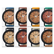 Load image into Gallery viewer, Fashion Luxury Imitation Wood Grain Watch Men Women Simple Casual Leather Clocks Mens Watches Couple Sports Quartz Wristwatch