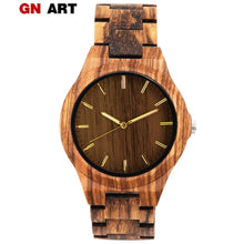 Load image into Gallery viewer, GNART wooden watch male gents watches clok men relogio masculino luxury men brand FOR men's souvenir relogio watch
