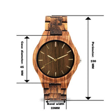 Load image into Gallery viewer, GNART wooden watch male gents watches clok men relogio masculino luxury men brand FOR men's souvenir relogio watch