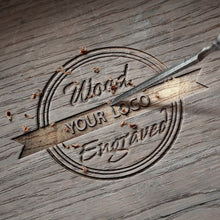 Load image into Gallery viewer, Personality Creative Design Logo MESSAGE Engraved Carved Customize ONLY Logo cost Laser Charge No Watch