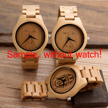 Load image into Gallery viewer, Personality Creative Design Logo MESSAGE Engraved Carved Customize ONLY Logo cost Laser Charge No Watch