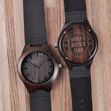 Load image into Gallery viewer, Personalized Engraved Wooden Watches Gifts For Dad,,Mom, friends, Birthday,Anniversary Day,Groomsman Gift
