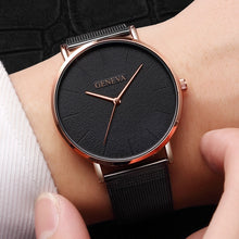 Load image into Gallery viewer, Top Brand Luxury Quartz Watch men Casual Black Japan quartz-watch stainless steel Wooden Face ultra thin clock male New #4M28#F