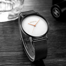 Load image into Gallery viewer, Top Brand Luxury Quartz Watch men Casual Black Japan quartz-watch stainless steel Wooden Face ultra thin clock male New #4M28#F