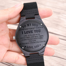 Load image into Gallery viewer, Wood Engraving Men Watch Family Gifts Personalized Watches Special Groomsmen Present a Great Gift for Men Drop Shipping