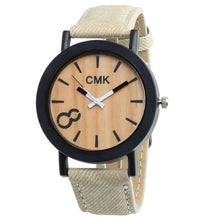 Load image into Gallery viewer, Fashion Luxury Imitation Wood Grain Watch Men Women Simple Casual Leather Clocks Mens Watches Couple Sports Quartz Wristwatch