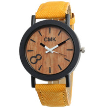 Load image into Gallery viewer, Fashion Luxury Imitation Wood Grain Watch Men Women Simple Casual Leather Clocks Mens Watches Couple Sports Quartz Wristwatch