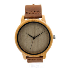 Load image into Gallery viewer, BOBO BIRD Mens Watches Top Brand Luxury Women Watch Wood Bamboo Wristwatches with Leather Strap relogio masculino DROP SHIPPING