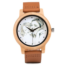 Load image into Gallery viewer, Personality Creative Design Customers Photos UV Printing Customize Wooden Watch Customization Laser Print OEM Great Gift Watches