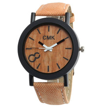 Load image into Gallery viewer, Fashion Luxury Imitation Wood Grain Watch Men Women Simple Casual Leather Clocks Mens Watches Couple Sports Quartz Wristwatch