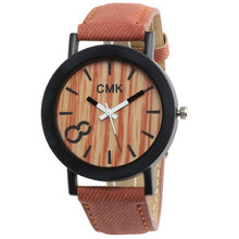 Load image into Gallery viewer, Fashion Luxury Imitation Wood Grain Watch Men Women Simple Casual Leather Clocks Mens Watches Couple Sports Quartz Wristwatch