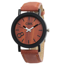 Load image into Gallery viewer, Fashion Luxury Imitation Wood Grain Watch Men Women Simple Casual Leather Clocks Mens Watches Couple Sports Quartz Wristwatch